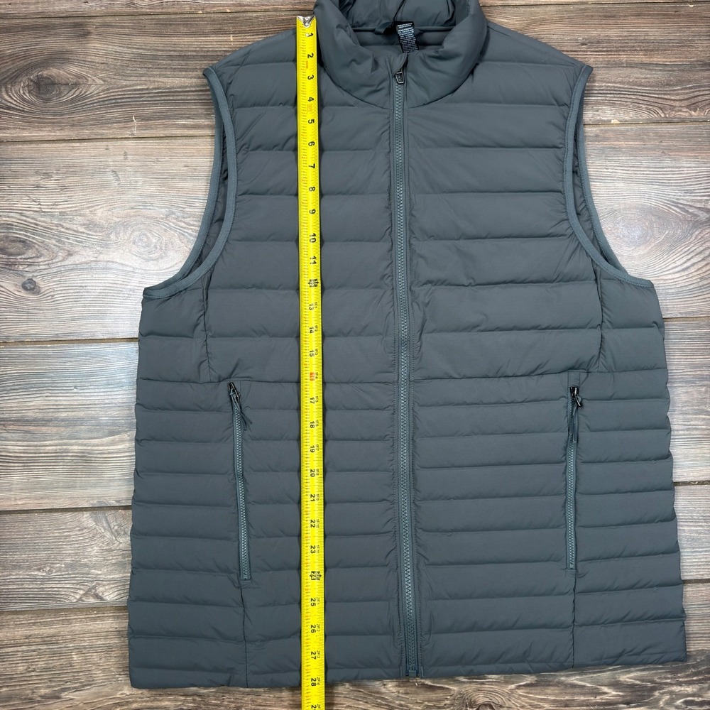 Lululemon Mens Size Large Navigation Down Vest Evolve Onyx Gray Puffer New - Picture 6 of 13